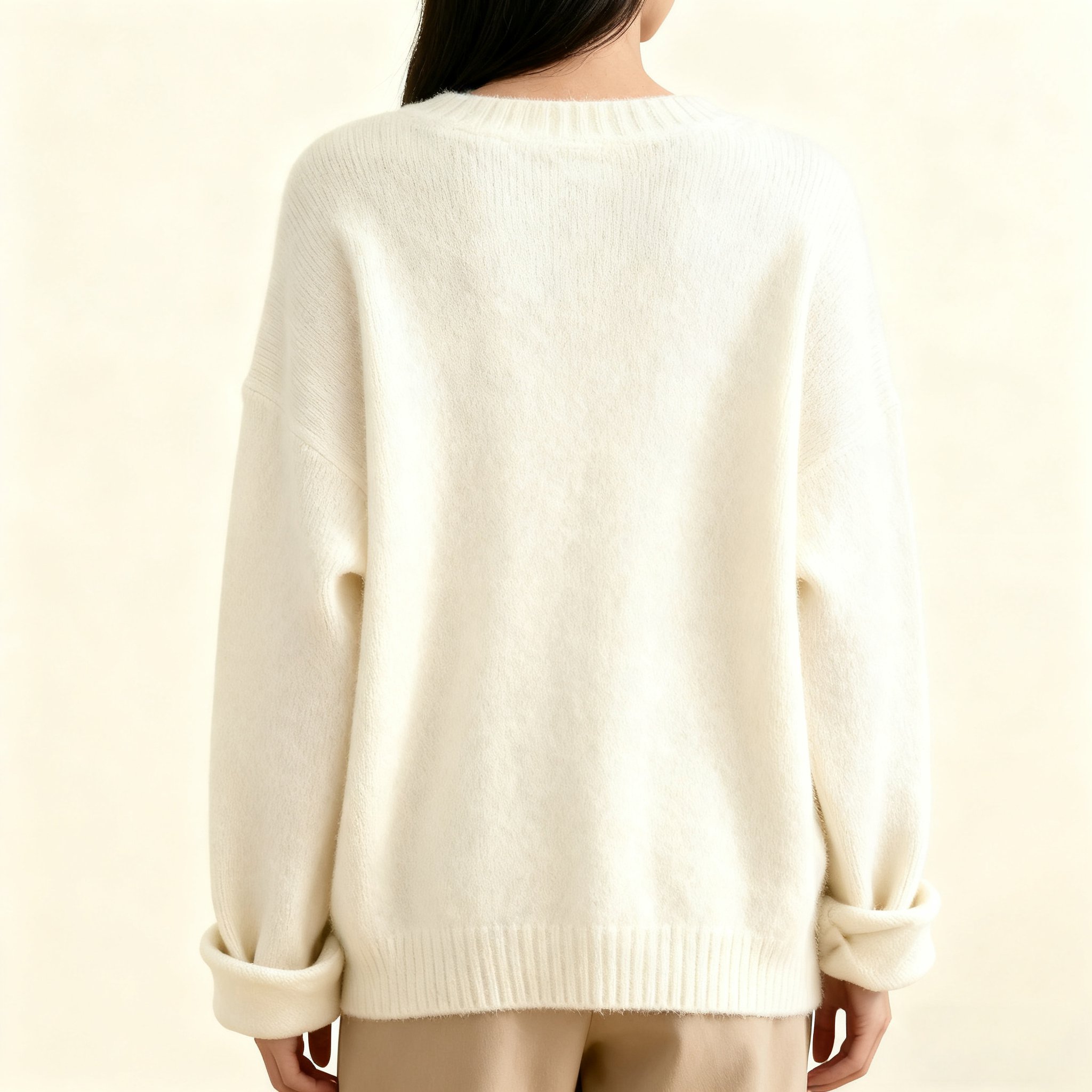 심플하고 편안한 니트 스웨터