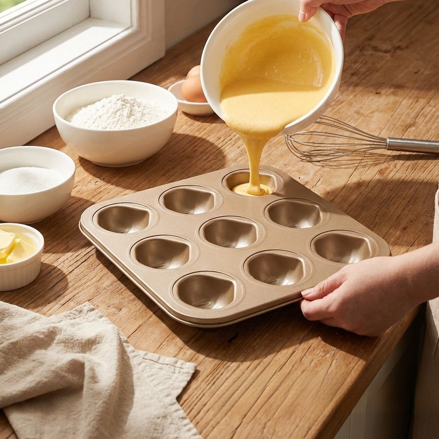 Non-stick cake baking molds and pans