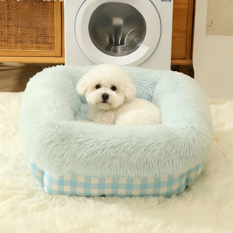 Extra tiefes Plüsch-Haustierbett