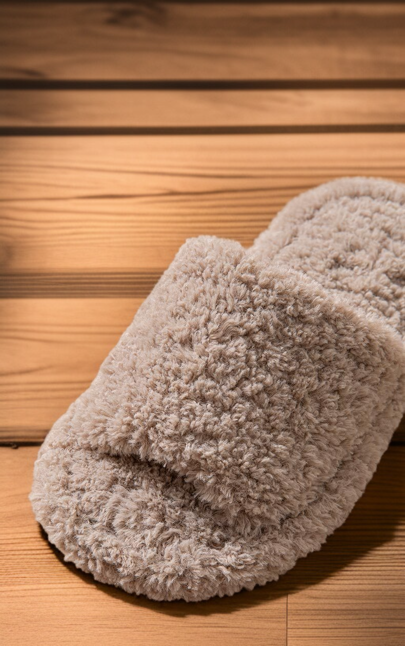 捲毛設計家居拖鞋細節圖