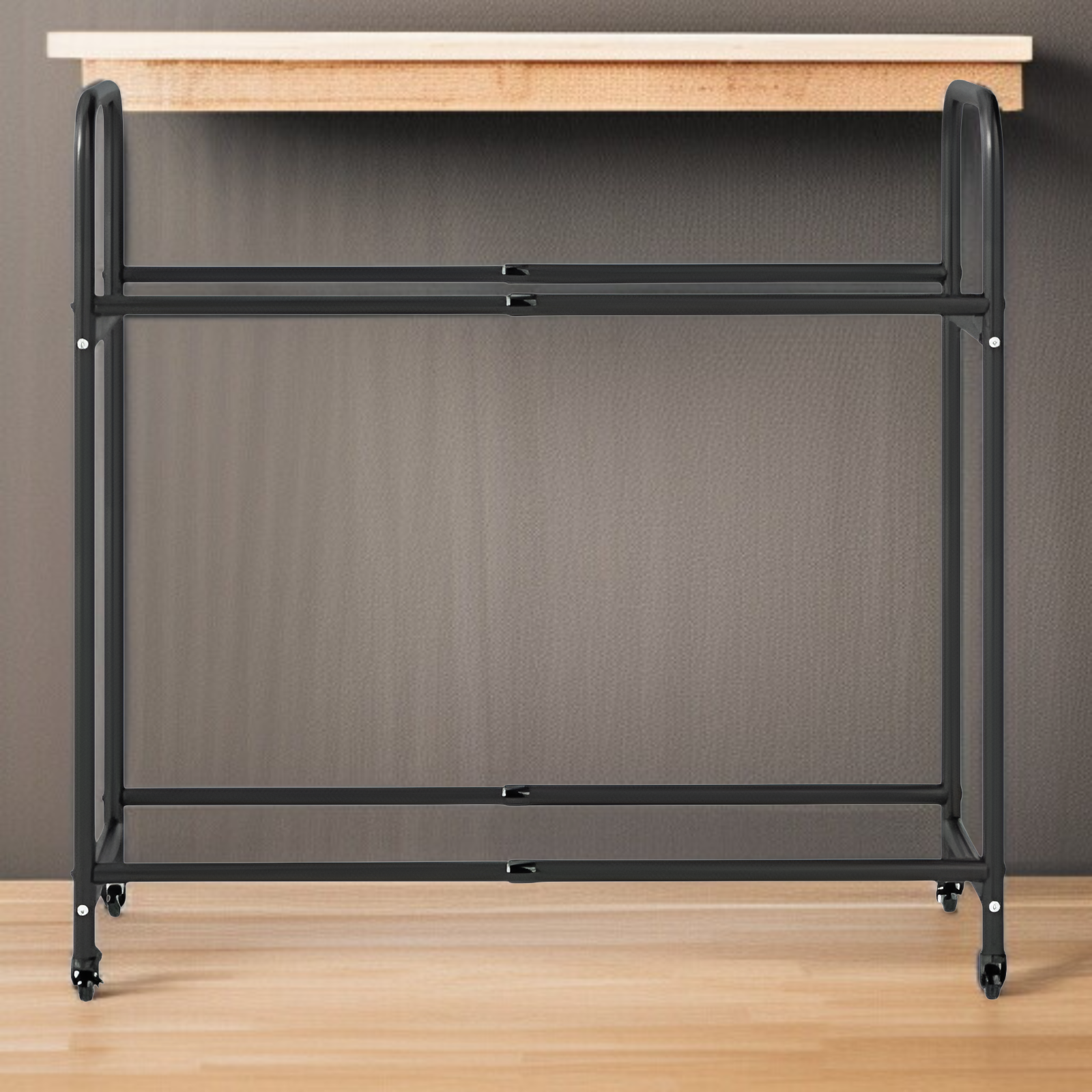 Estante grande de 2 niveles para 8 neumáticos, ancho de 108cm, altura ajustable