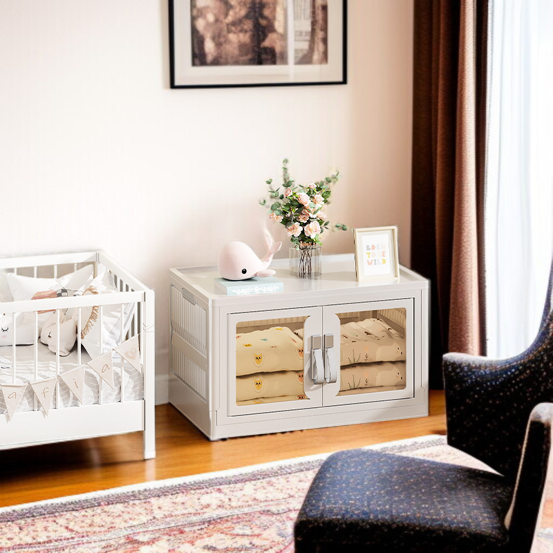 아기 접이식 가정용 플라스틱 옷장 아기 옷 수납 정리 수납장 아기 침실 옷장