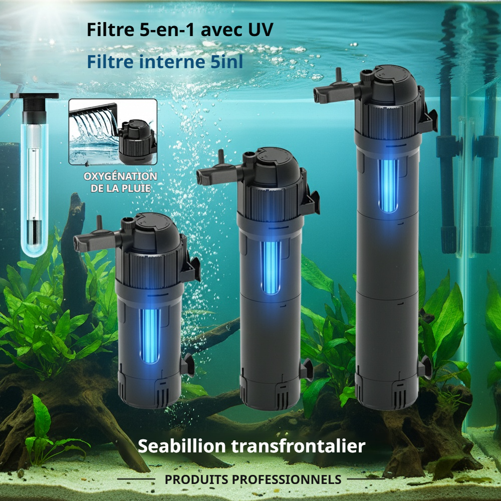 Boîte de filtration pour aquarium avec stérilisation UV