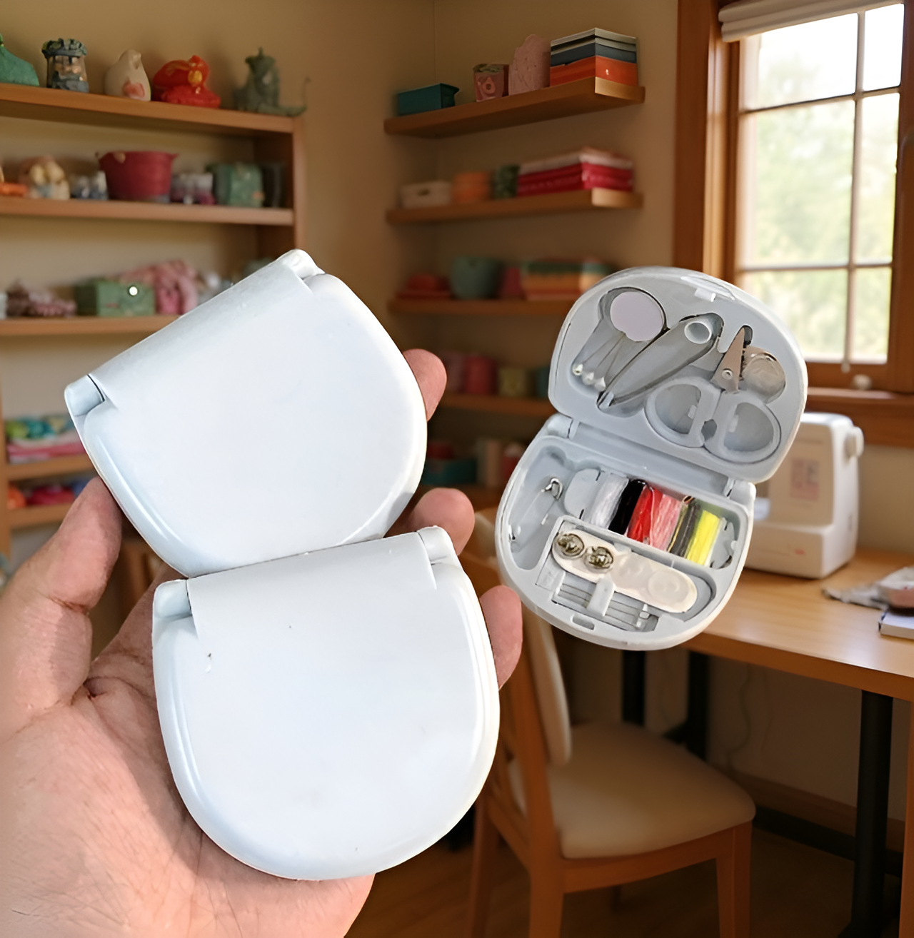 여행 및 가정용으로 적합한 소형 바느질 세트