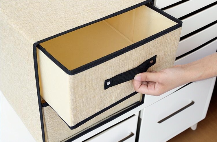 Space-saving drawer organizer for bras and panties