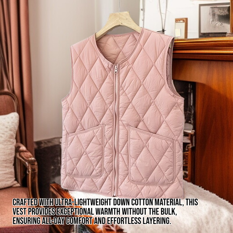 Women's lightweight down cotton vest