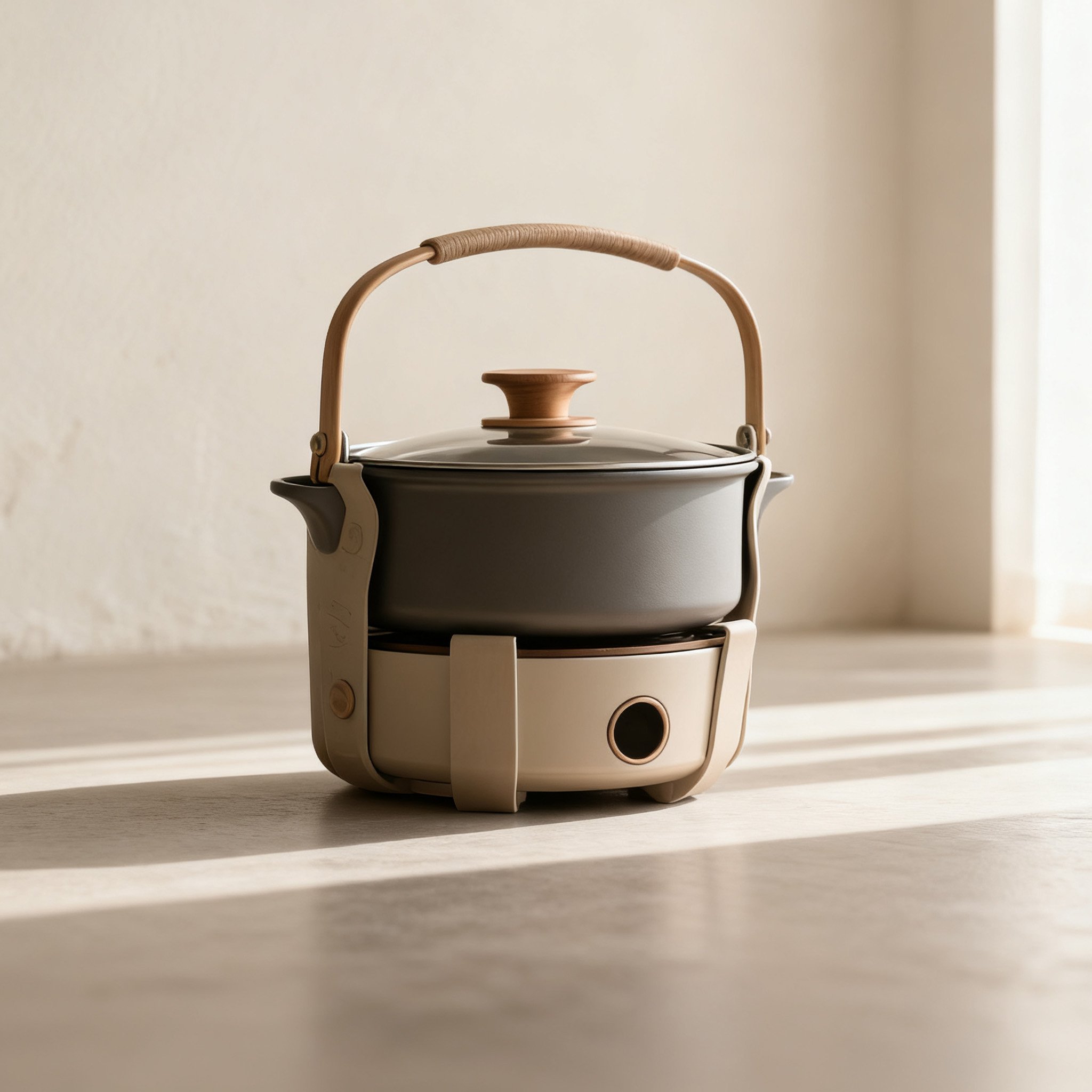 캠핑용 주물 전기 핫팟 세트 전체 구성 이미지