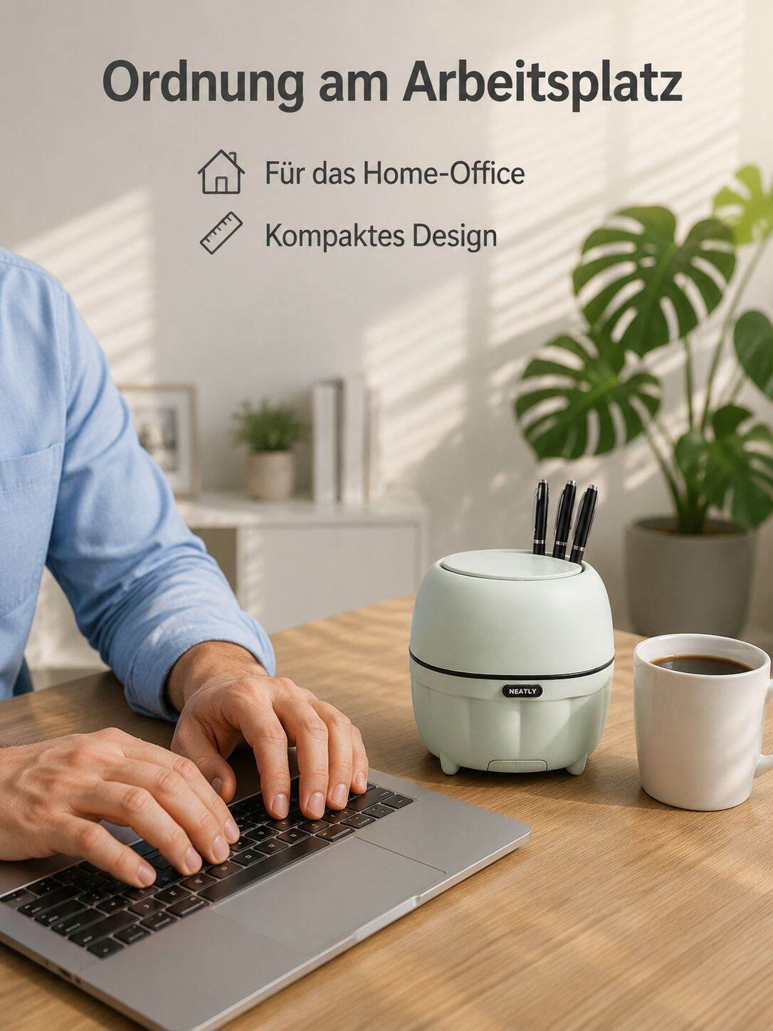 Druckabfallkorb mit Handyhalter und Aufbewahrungsbehälter für den Büroschreibtisch