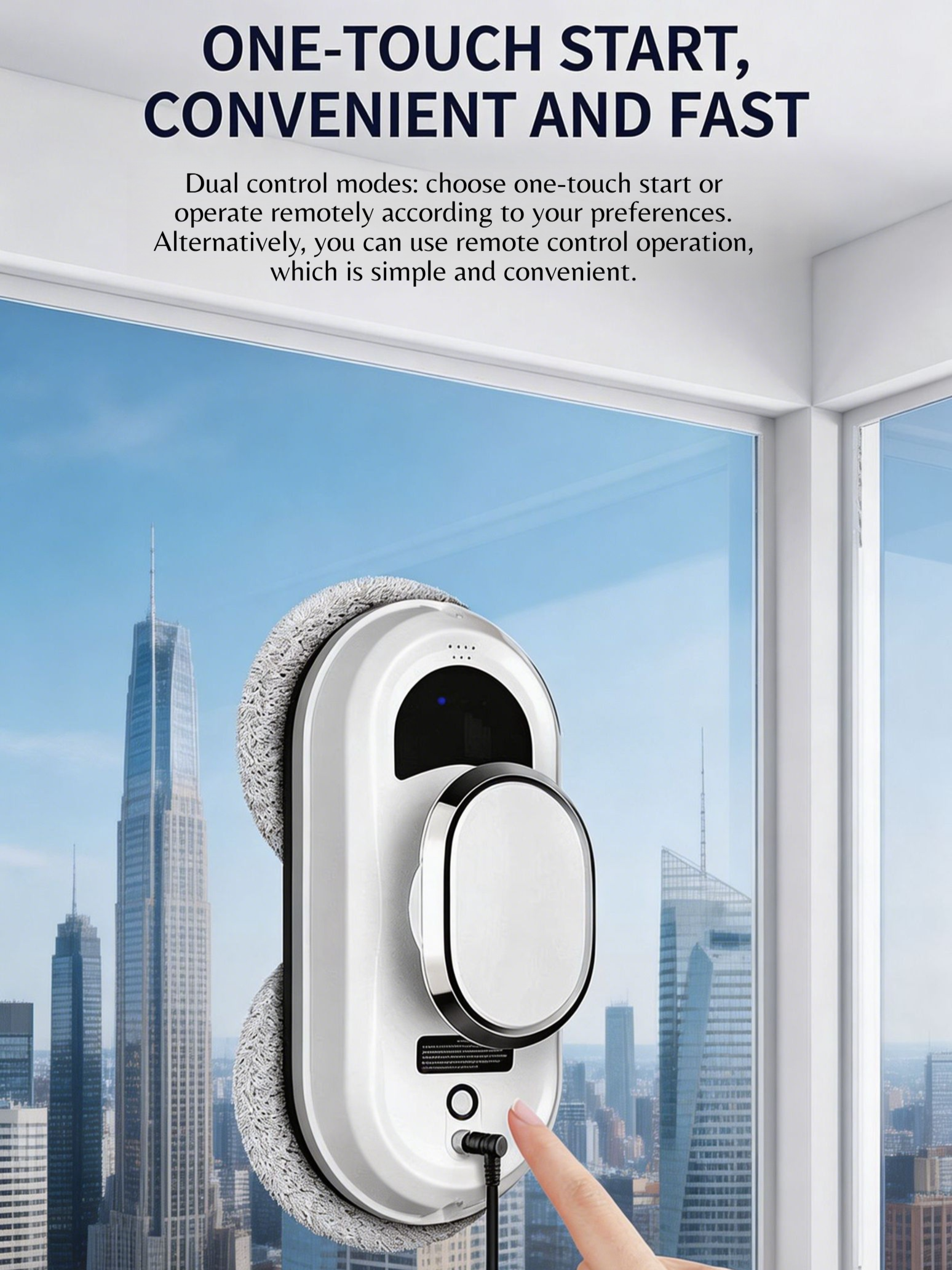 Automatic Window Cleaning Machine with Spray Function