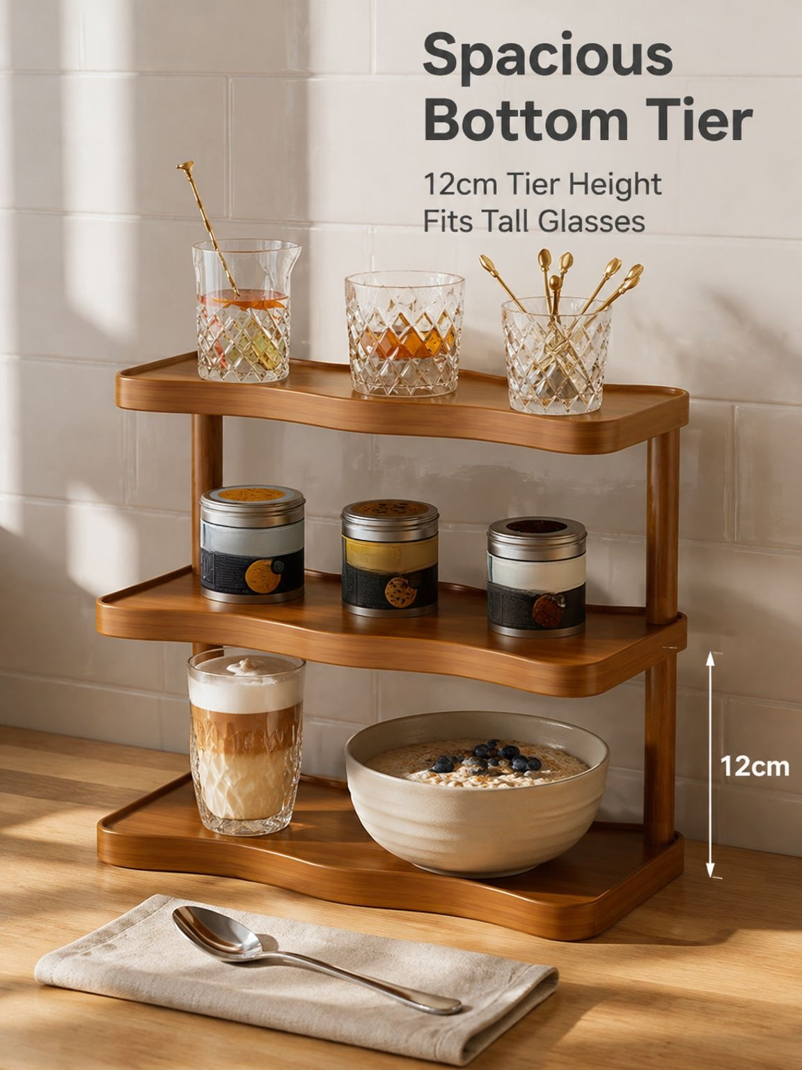 Retro Wavy Mug & Display Rack