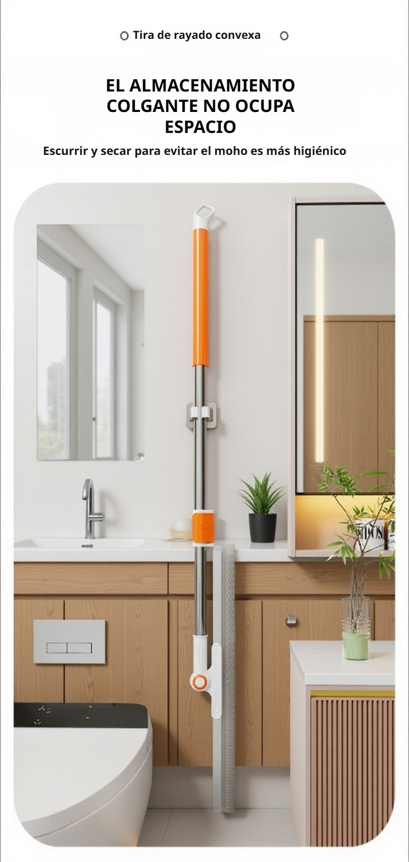 Escoba doble cara eficiente para limpiar agua