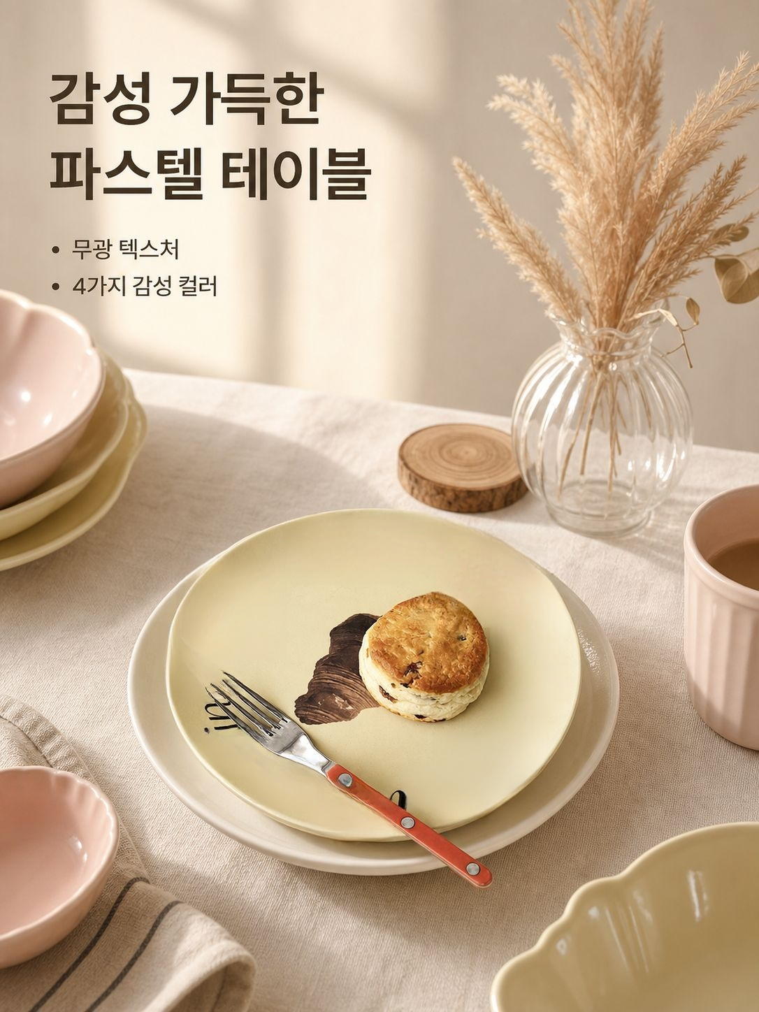 온리무드 친환경 접시 뱀부 그릇 대나무섬유 식기