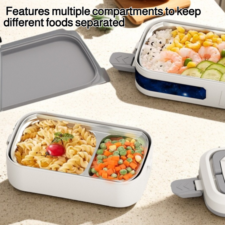 Multi-compartment 304 stainless steel lunch box
