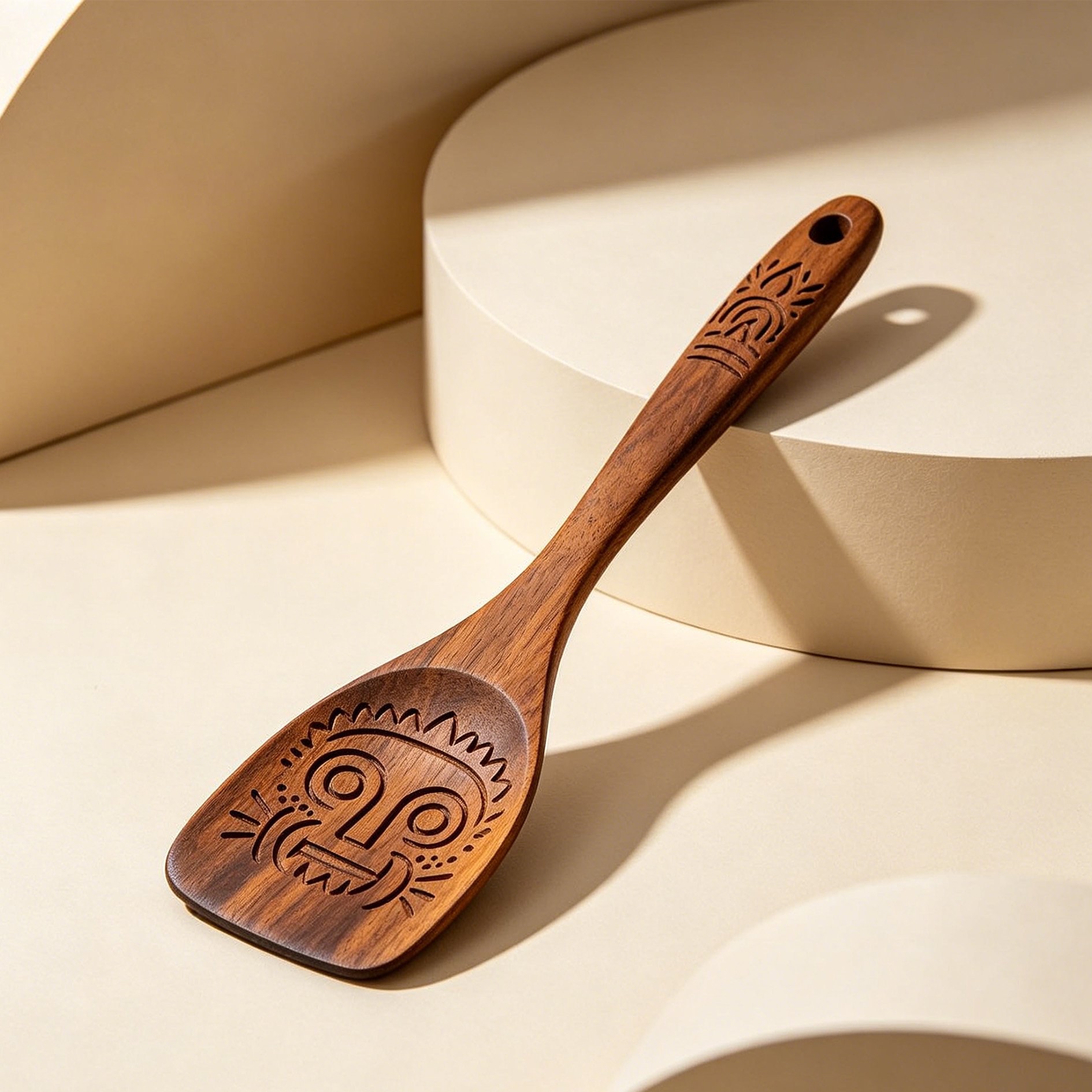 Walnut One-Piece Spatula (Set of 2)