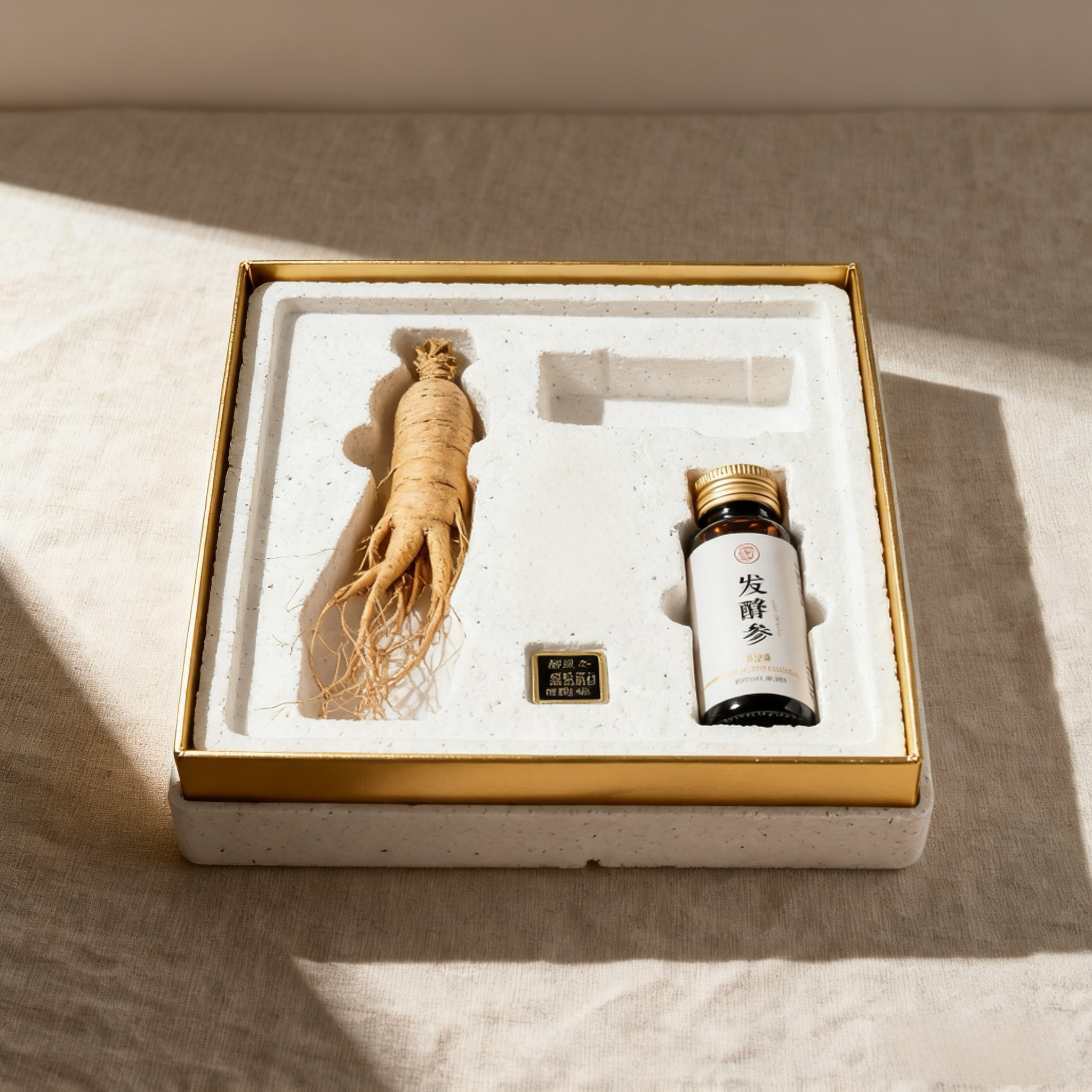  한국어: 임산 건조 인삼주 재료 전체 인삼 선물 세트