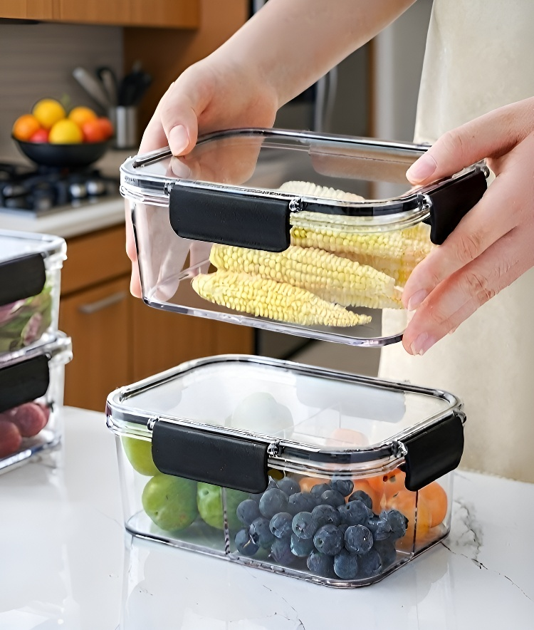 Transparent freezer compartments for better visibility