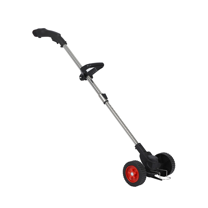 Lithium battery-powered push lawn mower with dual wheels