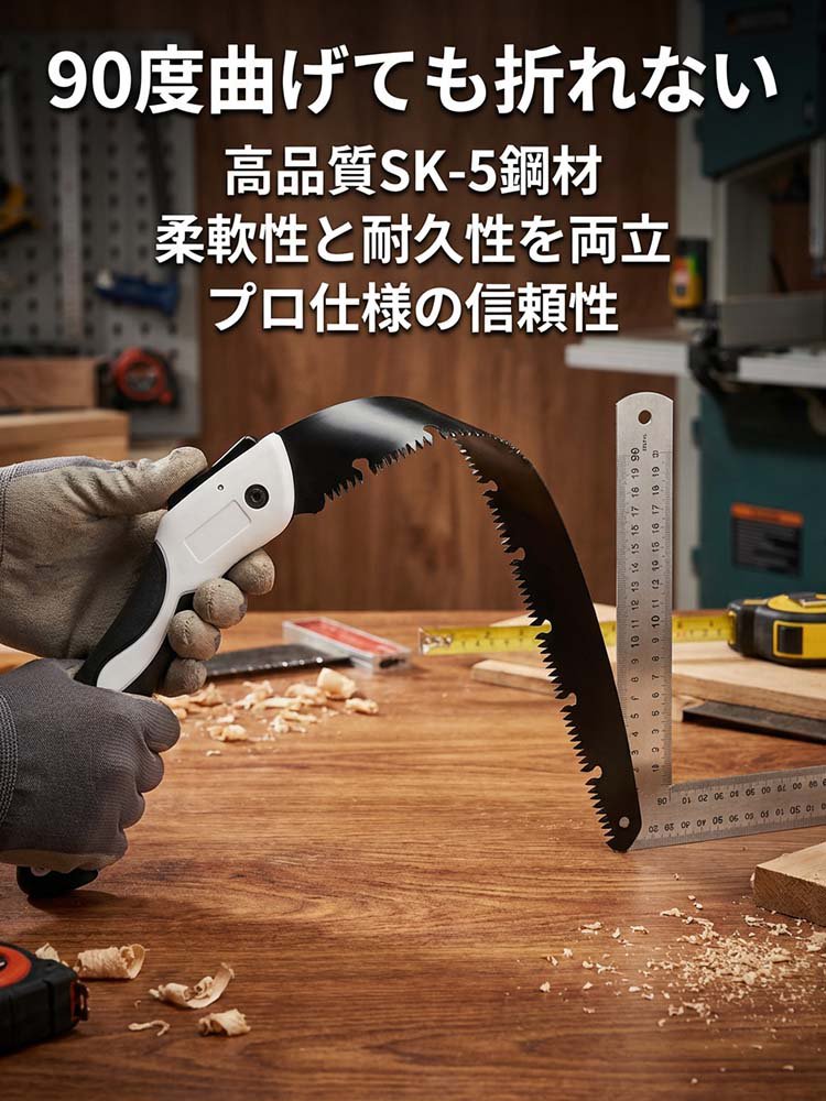 【吉野百年の鋸工房】吉野の伐木職人専用 折りたたみ手ノコ