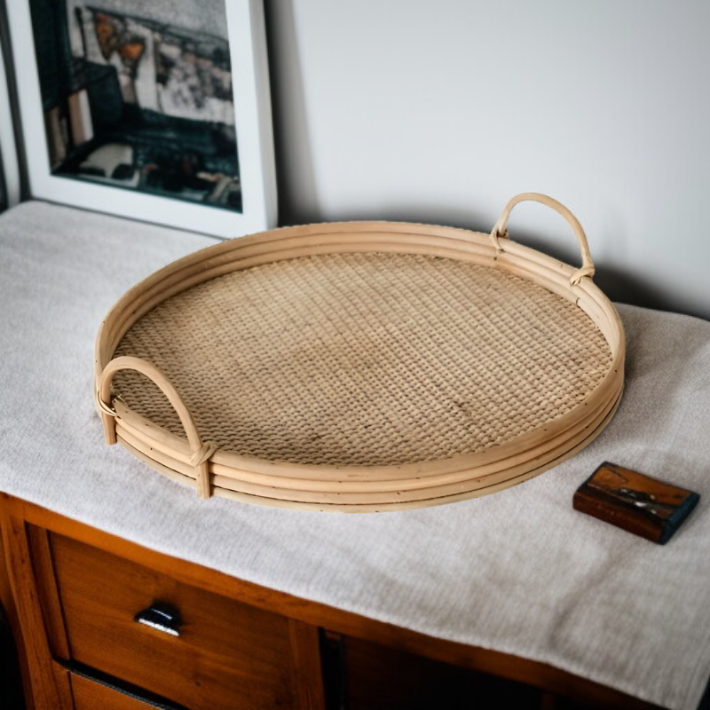 Rattan Woven Tray Tea Plate