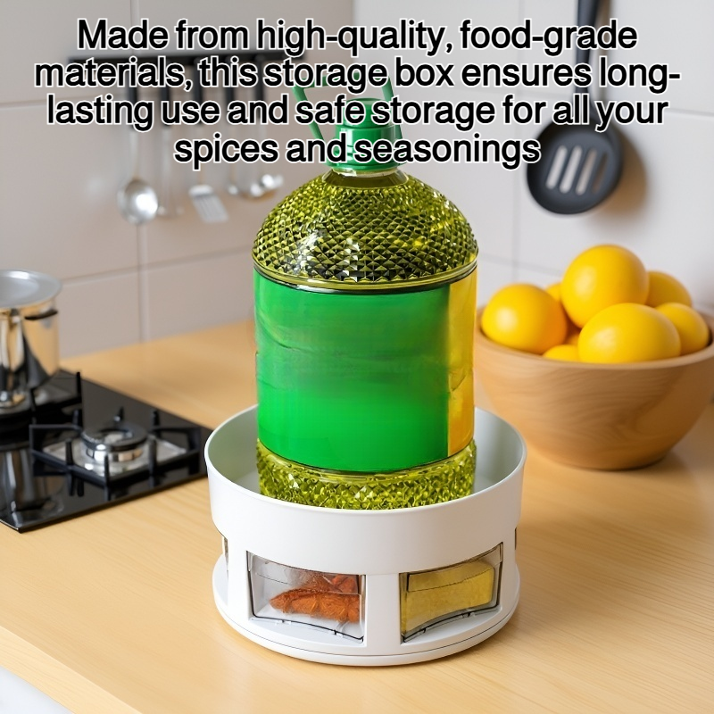 Spice rack organizer with multiple compartments for spices