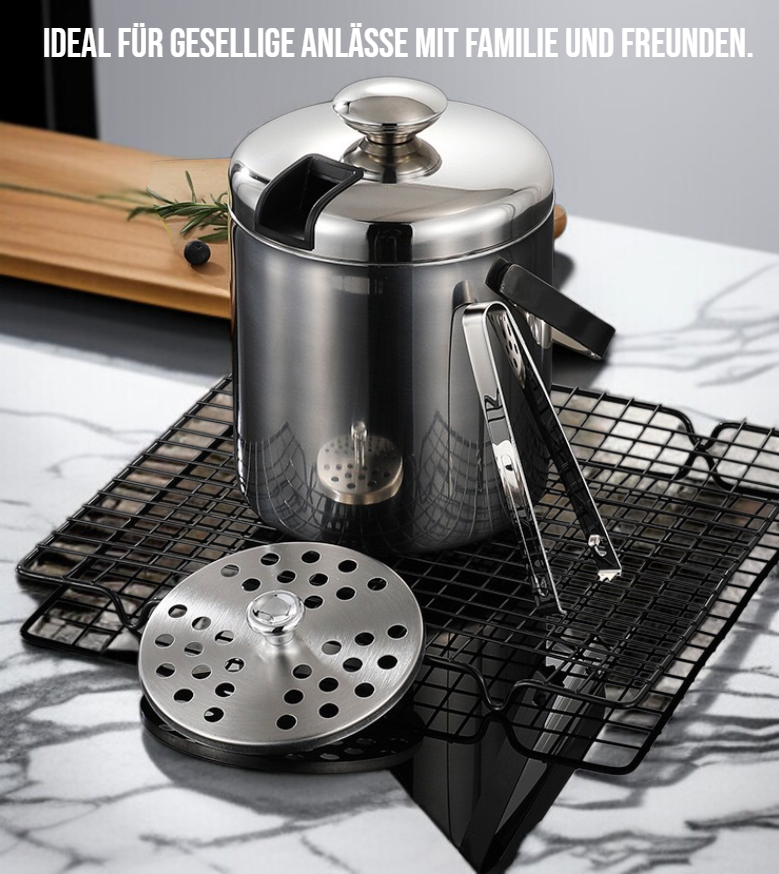 Zweischichtiger Edelstahl Eisbehälter für Wein und Sekt