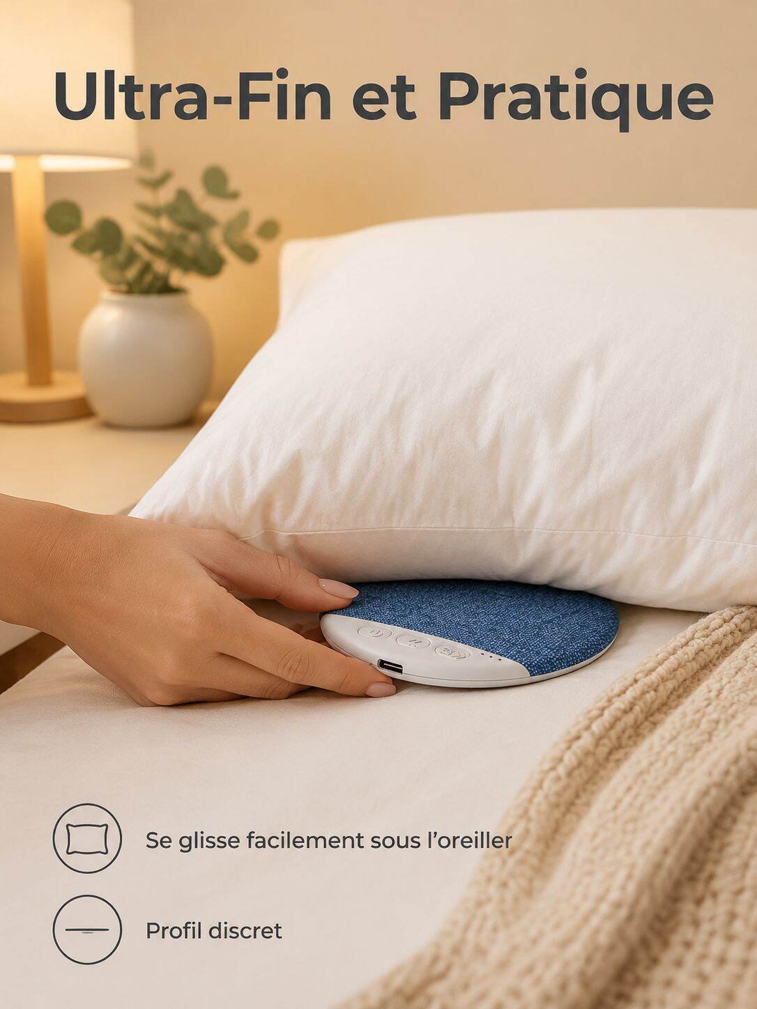 Haut-parleur de sommeil à conduction osseuse pour oreiller