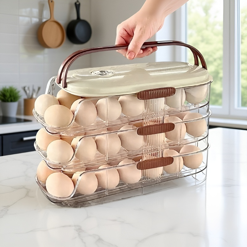 多層自動卵転がし卵収納ボックス