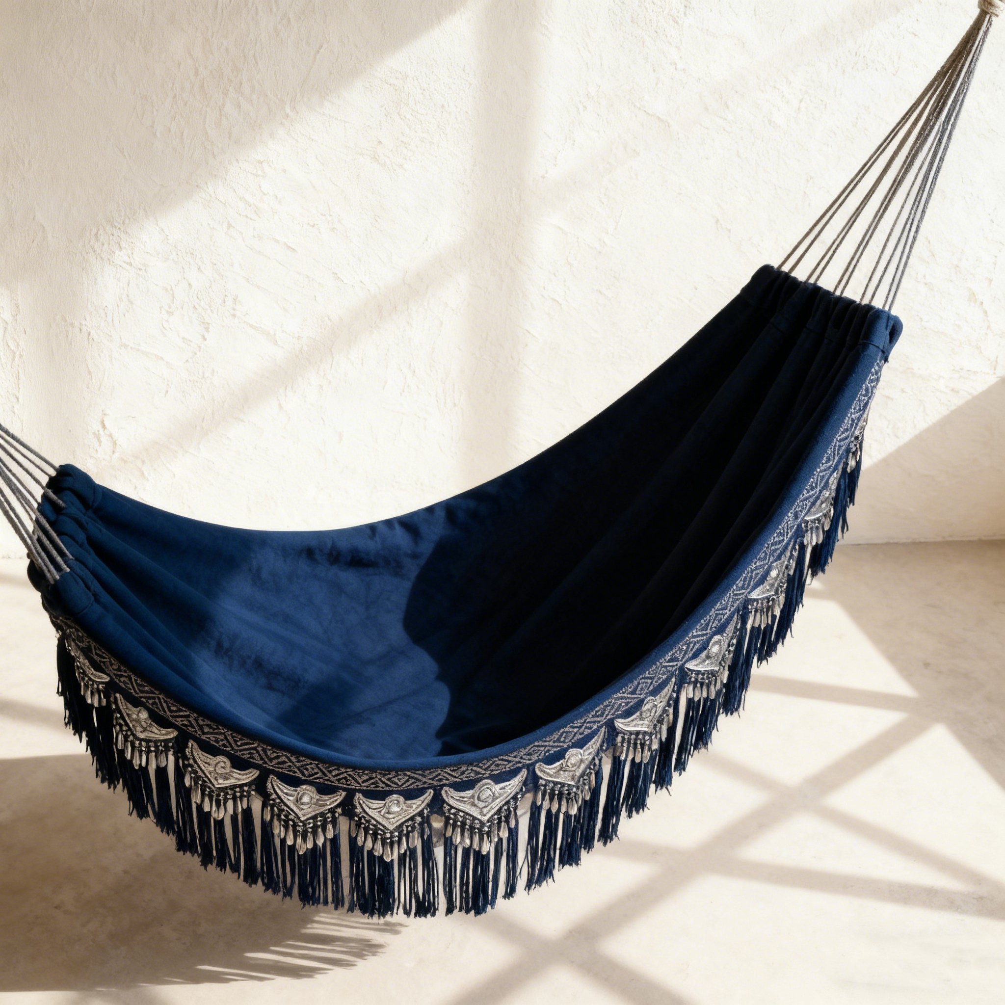 포근한 휴식 태슬 해먹 거실 인테리어