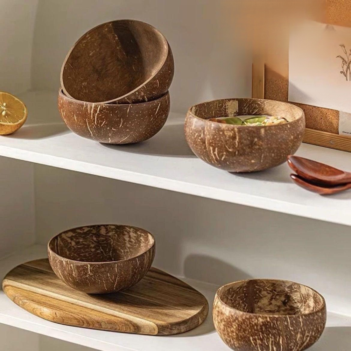 Wooden Coconut Shell Bowl