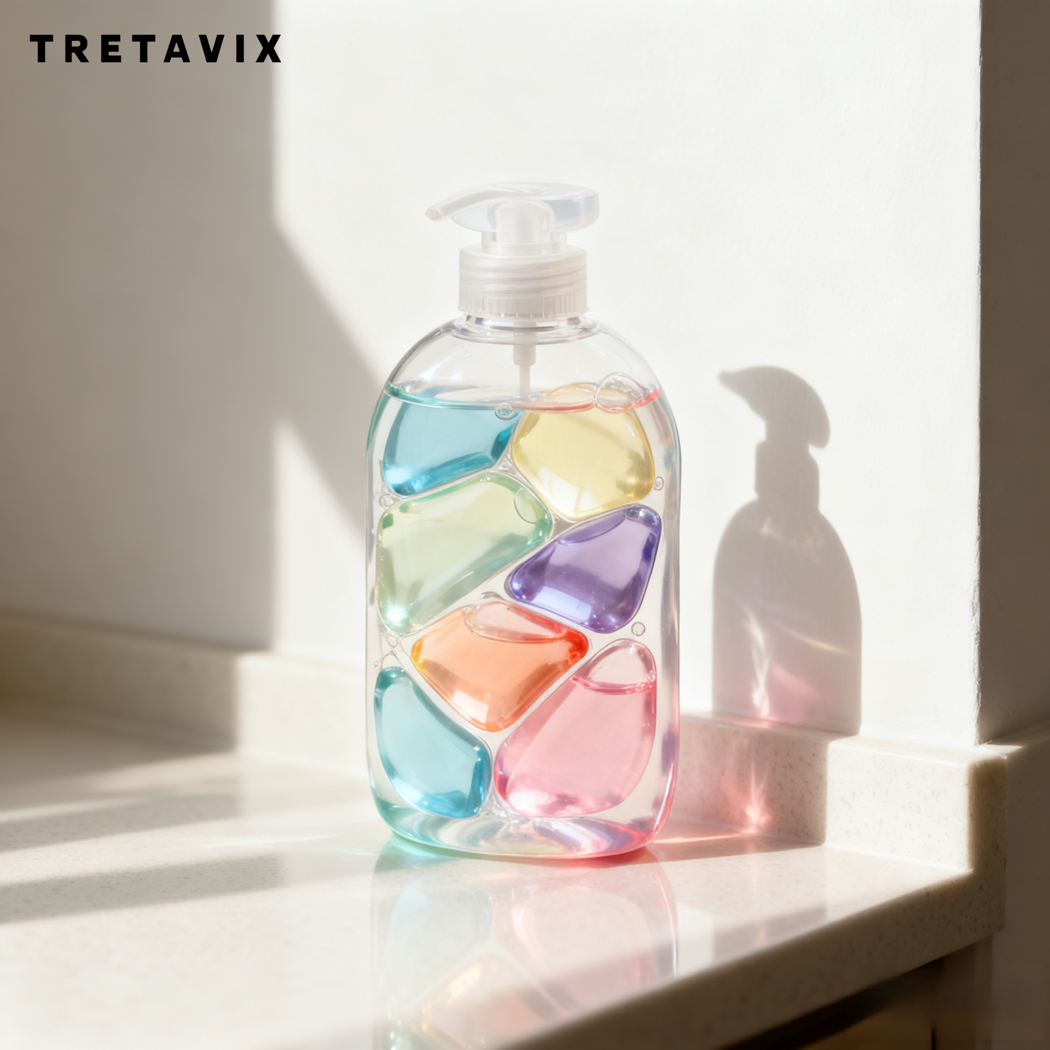 แคปซูลผงซักฟอก แคปซูลผงซักฟอกชนิดน้ำ และเม็ดน้ำหอม (30 แคปซูลใน 5 ขวด)