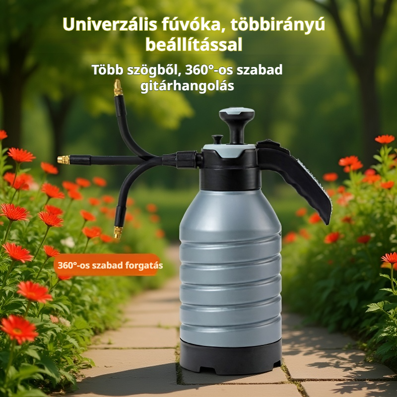 Kényelmes fogású locsolókanna fertőtlenítéshez