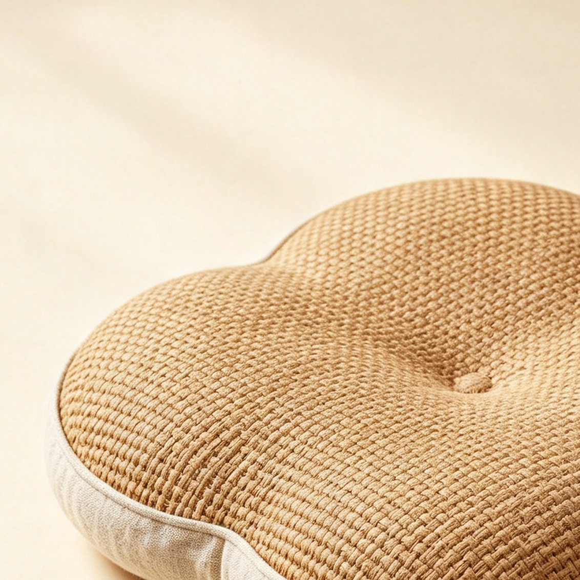 Four-leaf clover rattan cushions (4 pieces)
