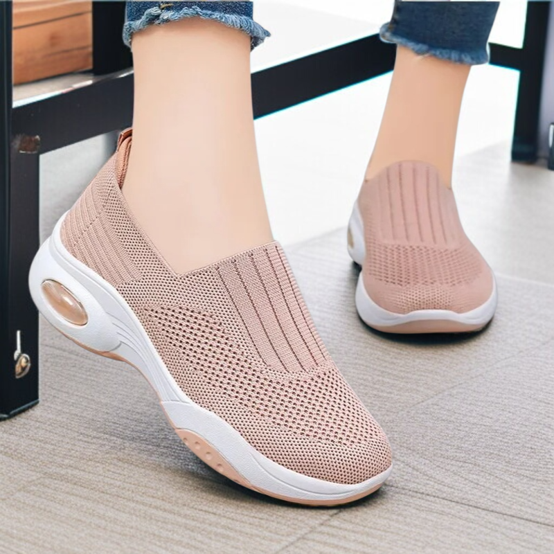 통풍이 잘 되는 운동화 여성 빅사이즈 플랫 통풍 메쉬 운동화 여성 캐주얼 운동화