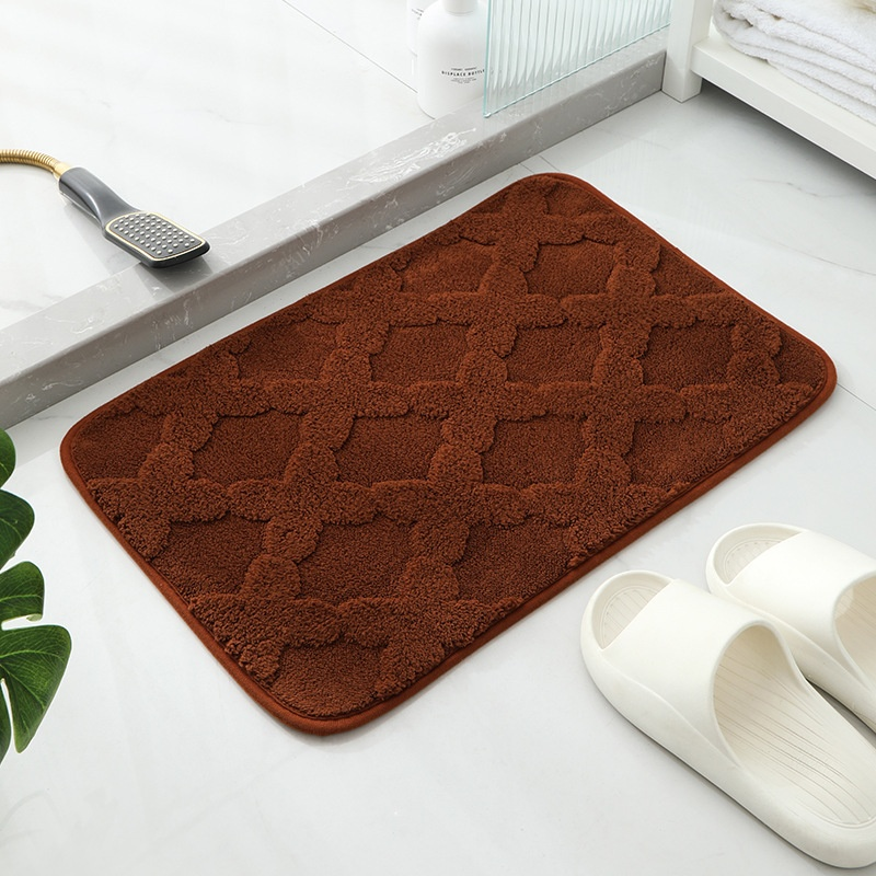 Imitation Cashmere Non-Slip Doorway and Bathroom Floor Mat