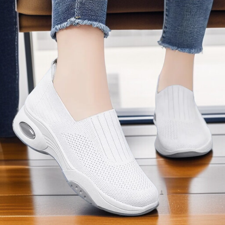 통풍이 잘 되는 운동화 여성 빅사이즈 플랫 통풍 메쉬 운동화 여성 캐주얼 운동화