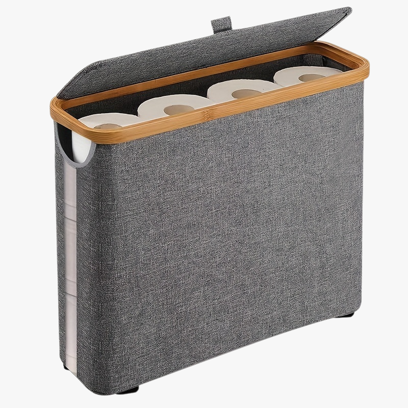 Caja organizadora para papel higiénico de baño Cesta de almacenamiento de papel higiénico