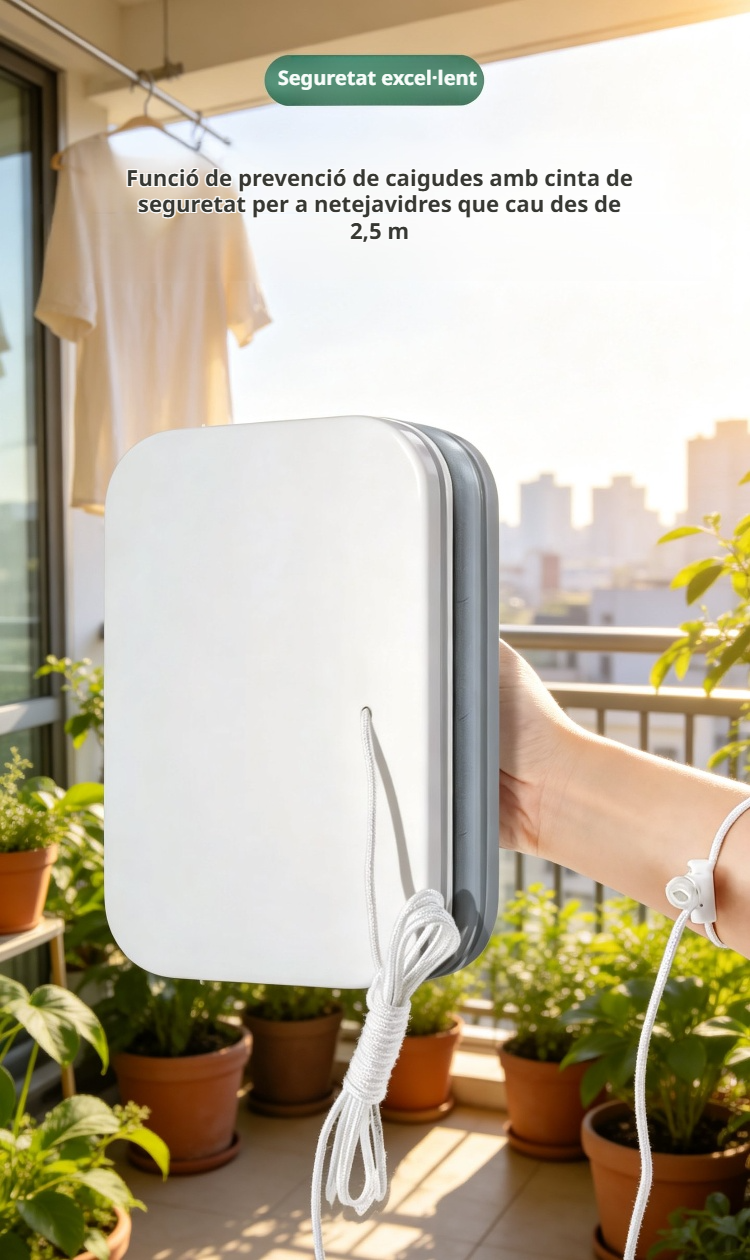 Resultat de vidres brillants amb el limpiacristales magnético JN