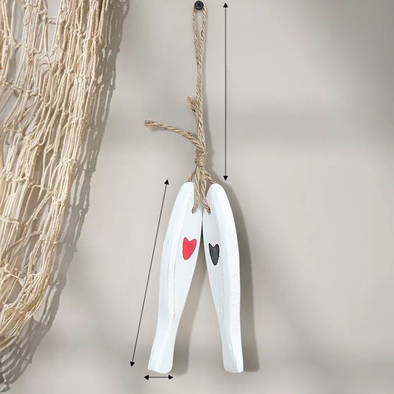 Creative Wooden Fish Wall Decor Bell