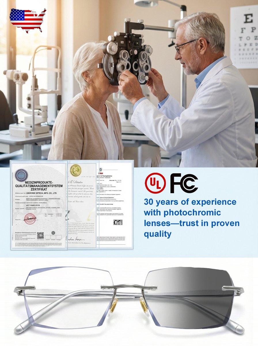 【Co-Created by Designers】Gypsophila Smart Zoom and Color-Changing Reading Glasses