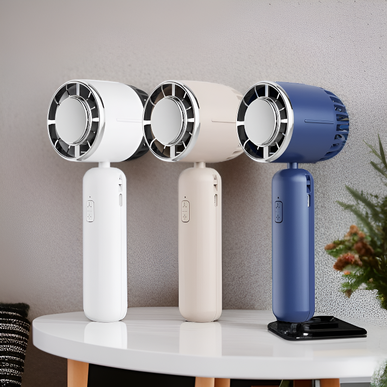 ミニUSB充電式扇風機 静音携帯ハンドヘルドデスクトップターボ学生用ファン