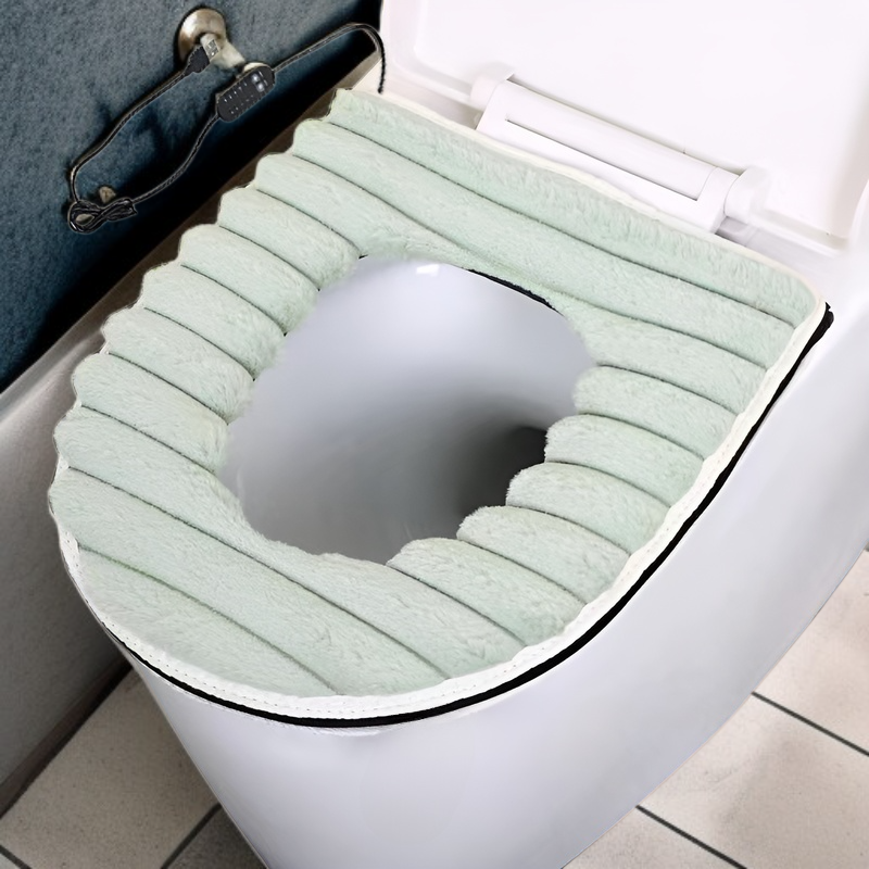 冬 USB スマート暖房便座洗えるトイレカバーハンドル付き高品質ラビットダウンユニバーサルシートクッション