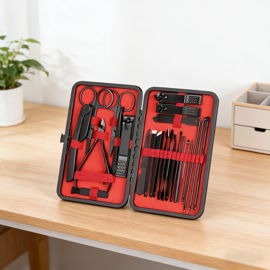 美甲專用不鏽鋼指甲刀套裝24件