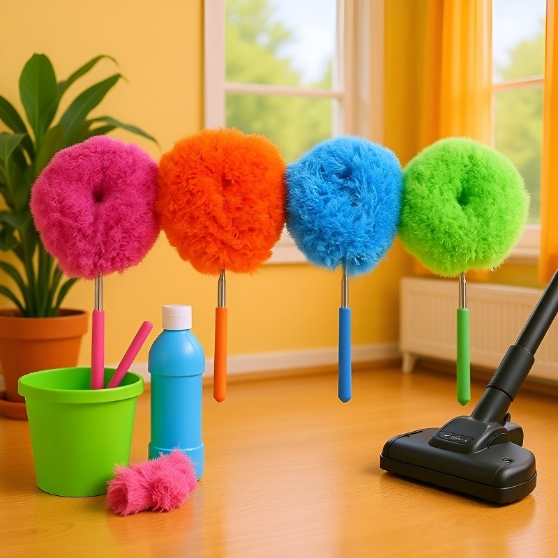 تنظيف الغبار المنزلية متداخلة ريشة المنفضة