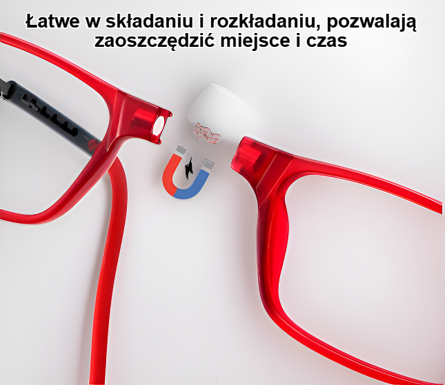 Przenośne okulary do czytania na stole