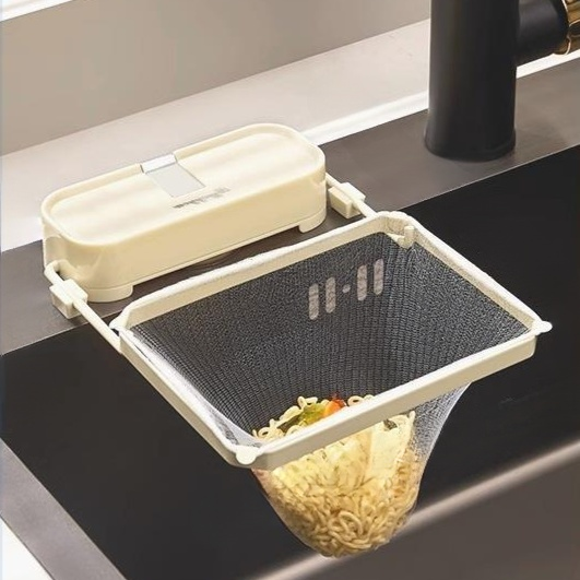 キッチンシンクでのゴミキャッチ機能