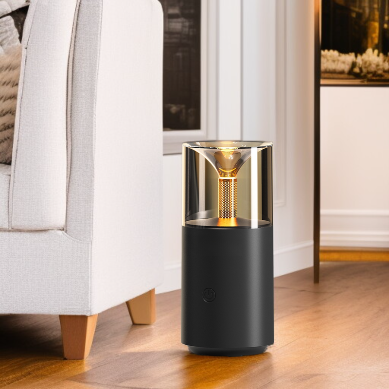 Humidificador portátil de mesa para hogar y coche, con luz ambiental y ajuste de niebla