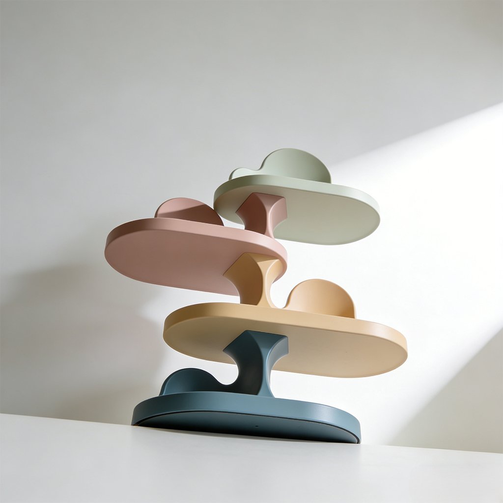 튼튼한 4단 선반 세트 사용 예시