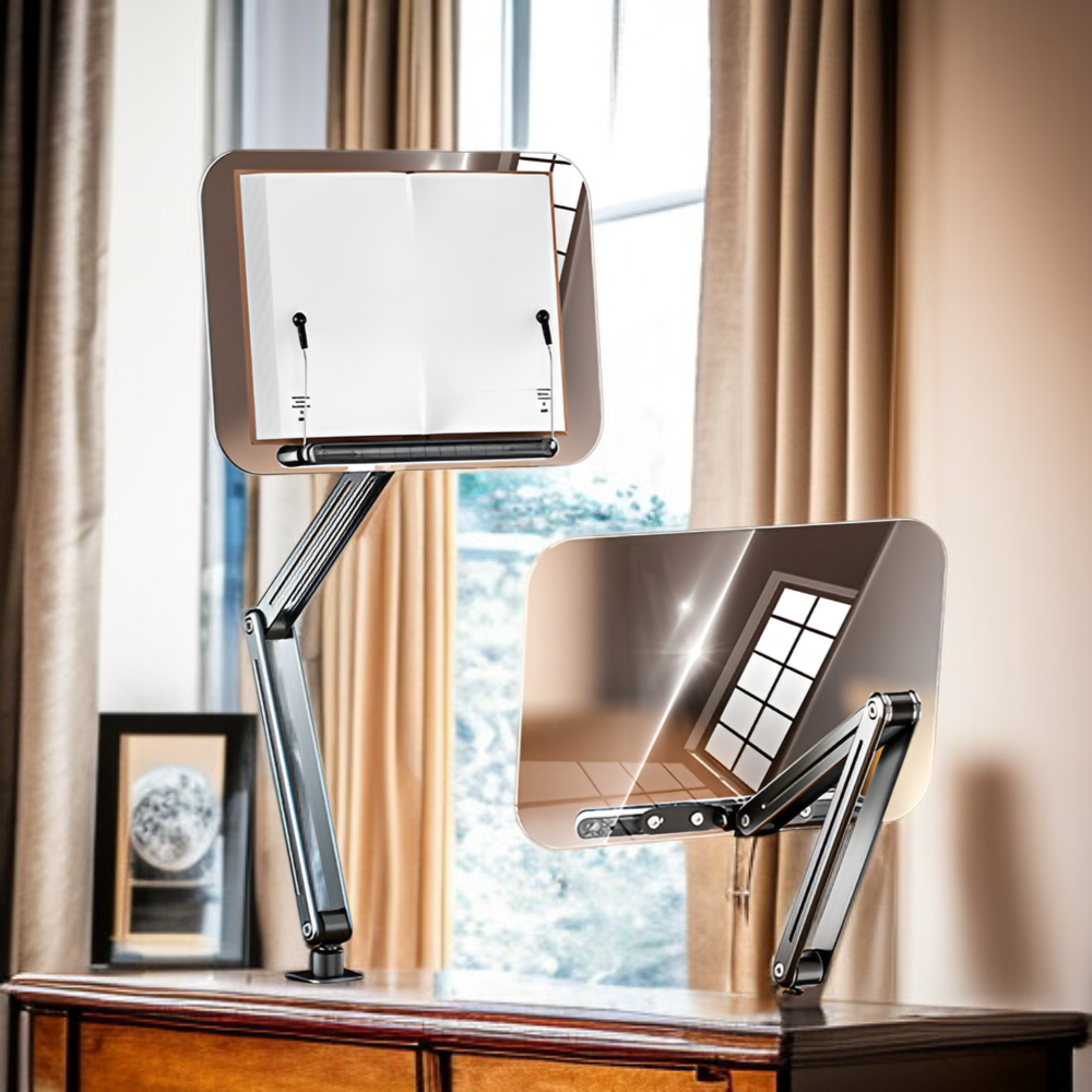 360度回転する読書スタンド