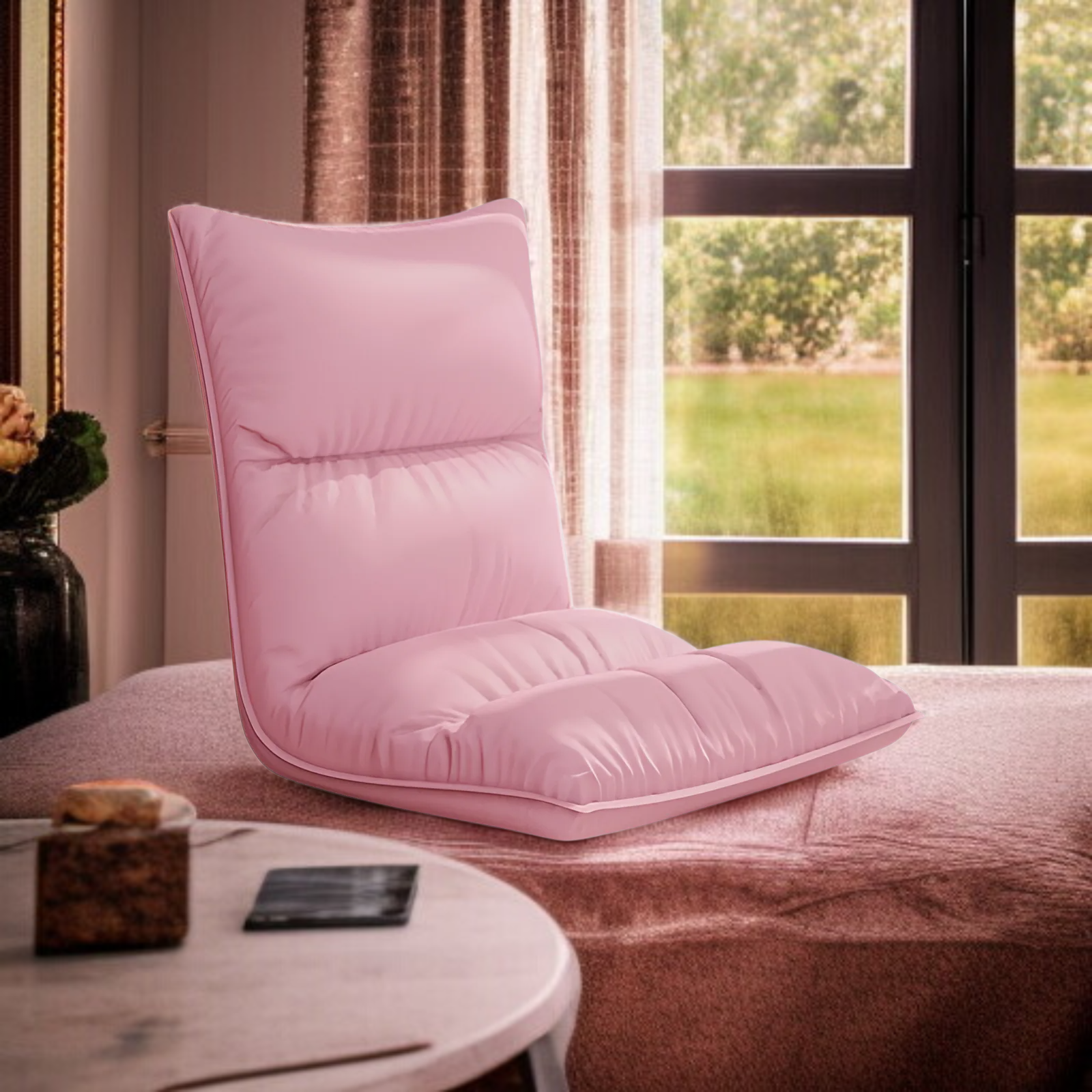 Waterproof and stain-resistant PU leather seat, sofa with six-position angle adjustment, multiple co