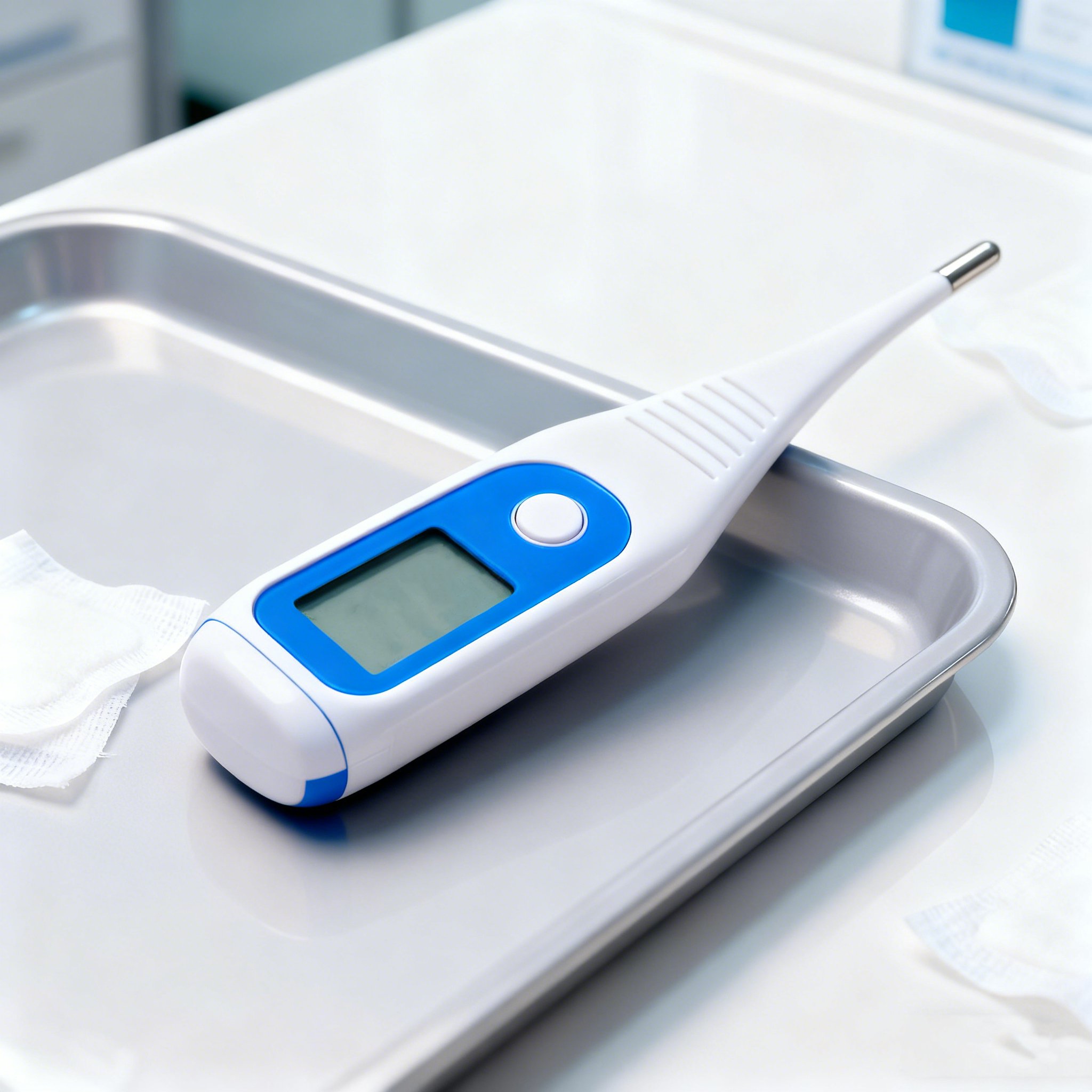 디지털 디스플레이가 있는 전자 체온계